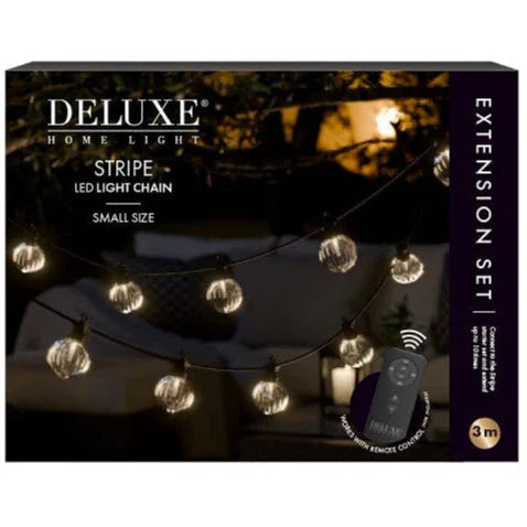 Deluxe Home Light Stripe LED lichtslinger 3m, kleine bolletjes, met afstandsbediening, sfeerverlichting