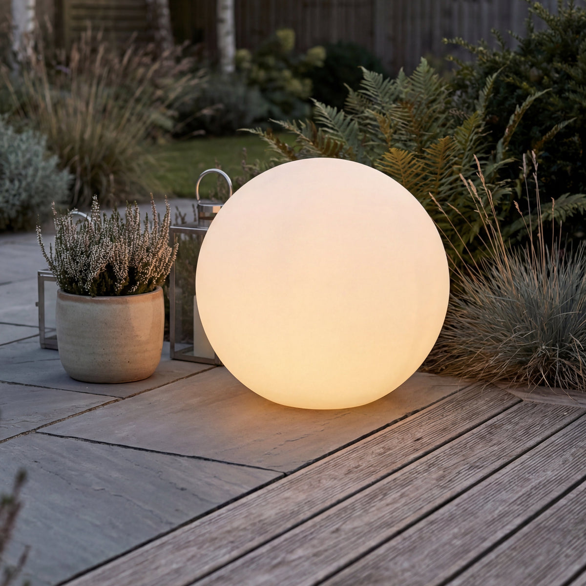 Solar LED Bol – voor Tuin & Terras – Ø45 cm