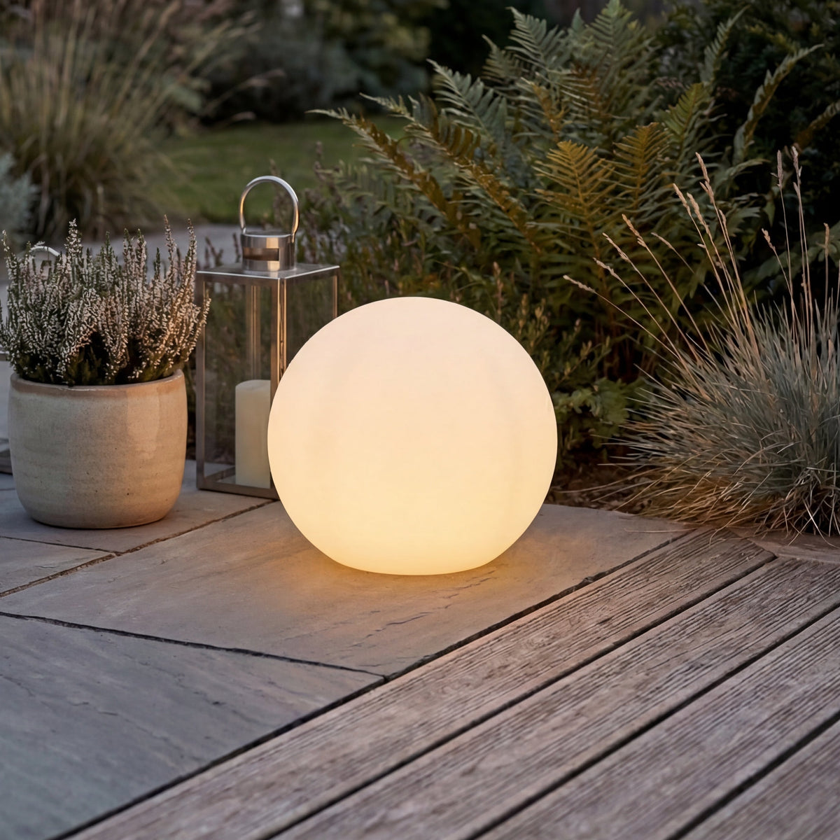 Solar LED Bol – voor Tuin & Terras – Ø30 cm