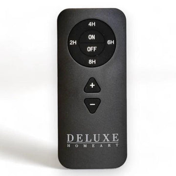 Afstandsbediening voor Deluxe Homeart LED-kaarsen, zwart met timerknoppen, Nordicflameshop.nl