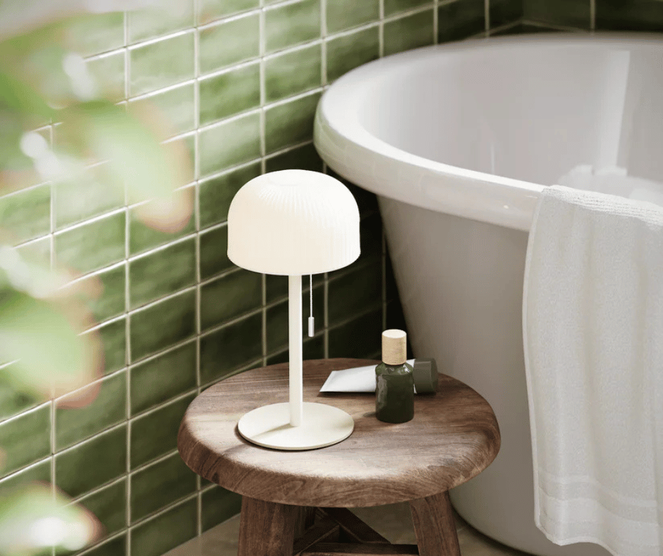 Deluxe Homeart LED-Lampe – Ikon Copenhagen 27 cm – Beige - Nordicflame-de