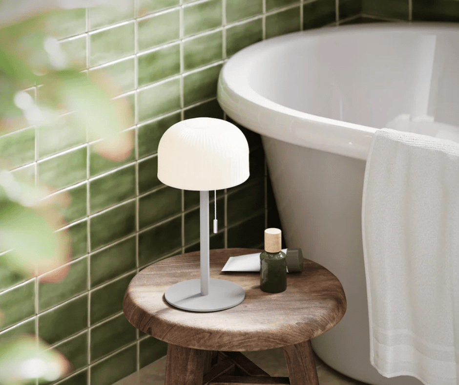 Deluxe Homeart LED-Lampe – Ikon Copenhagen 27 cm – Grau - Nordicflame-de